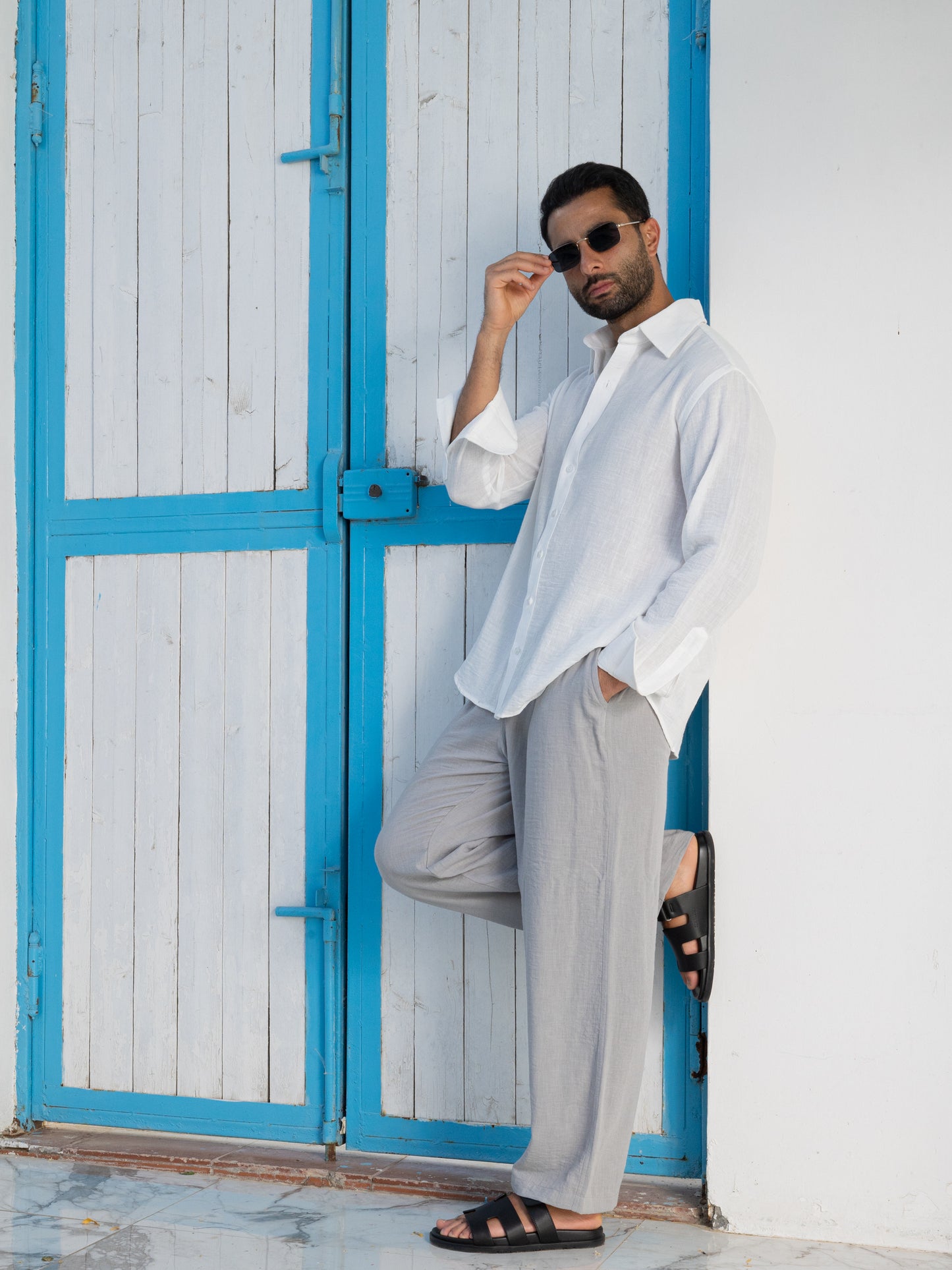 Linen Pants - Stone Gray