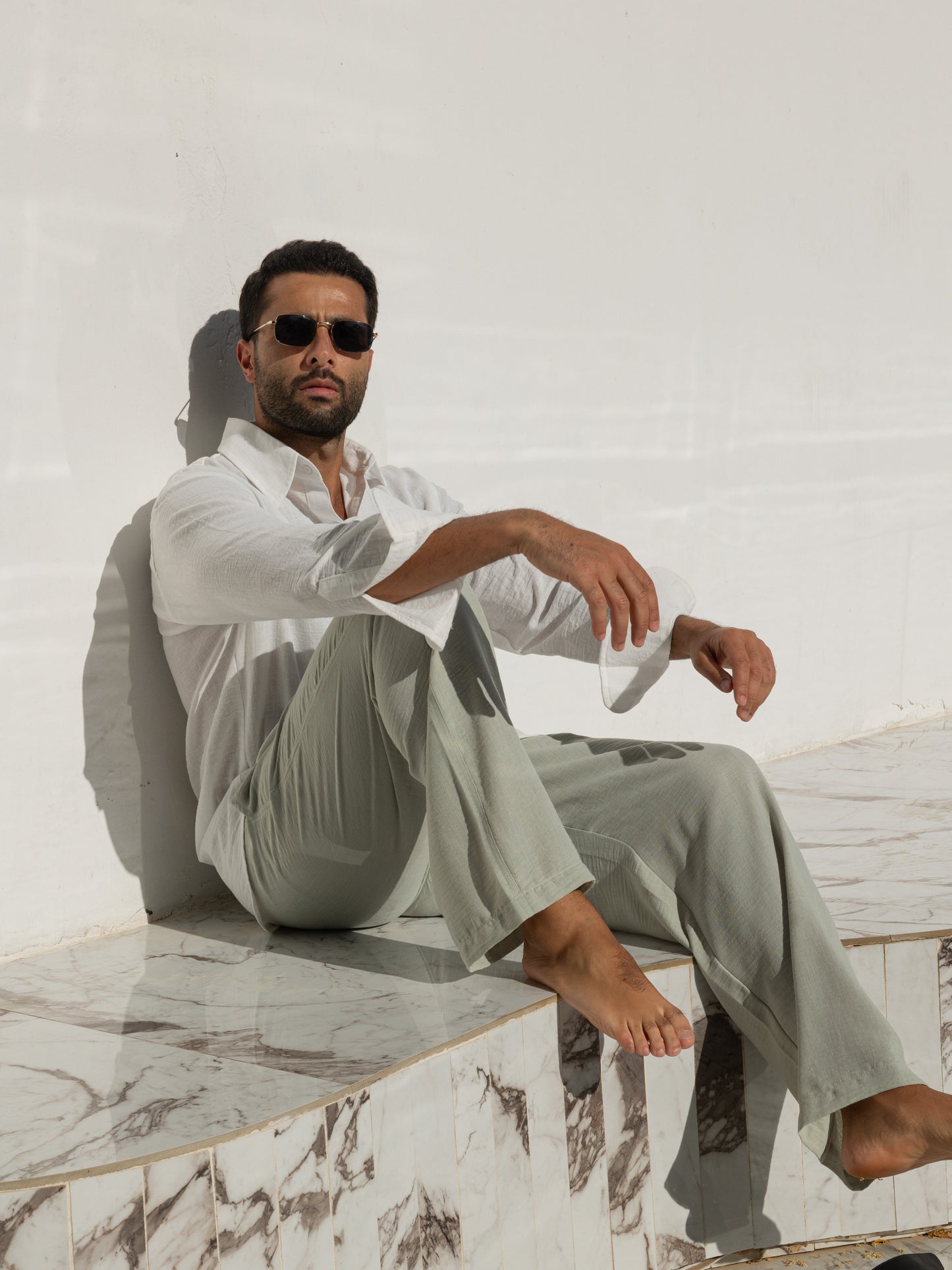 Linen Pants - Pistachio