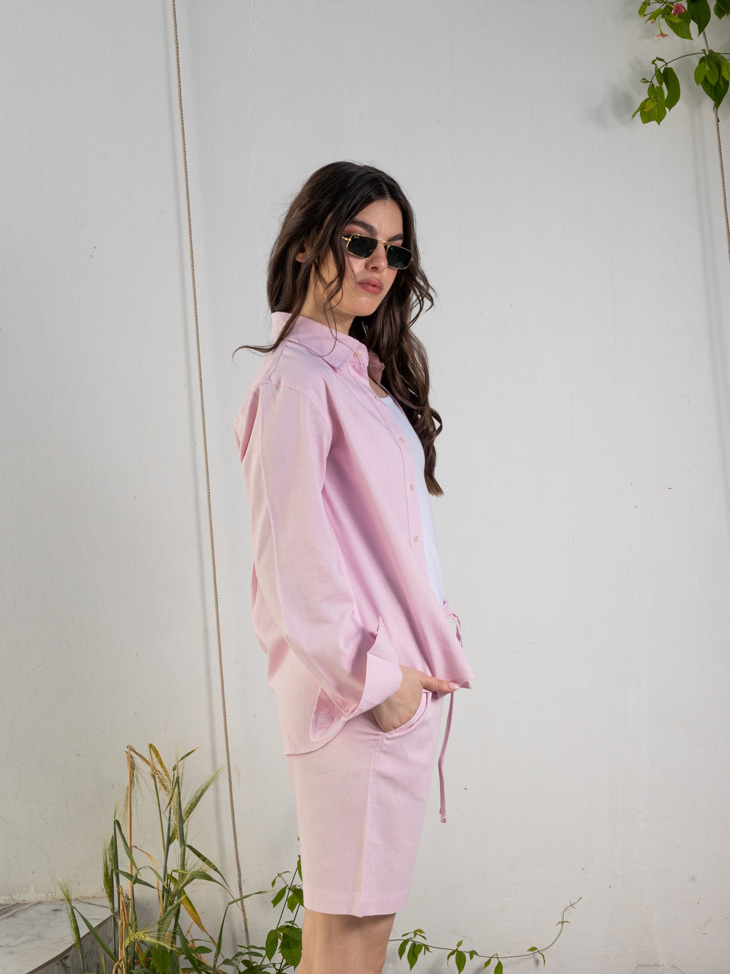 Linen Set - Pink