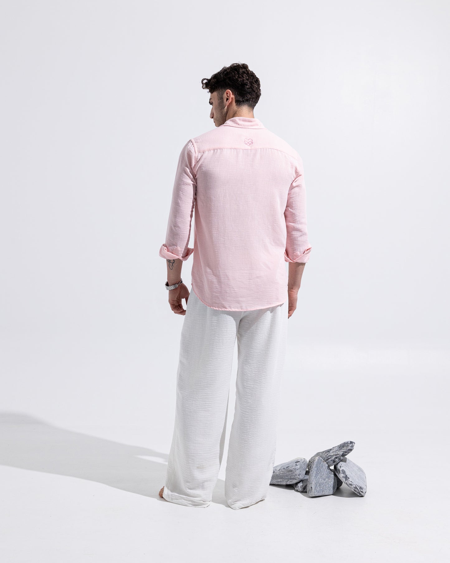 Linen Shirt - Soft Pink