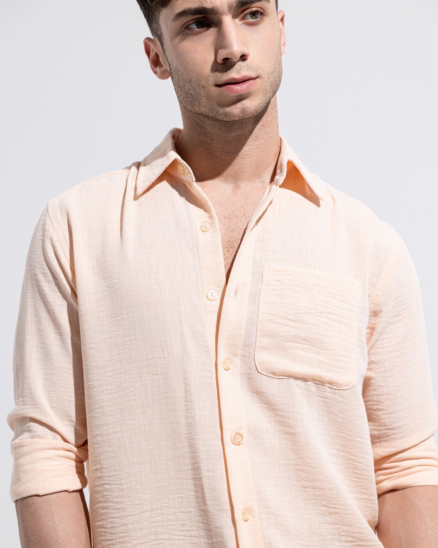 Linen Shirt - Peach