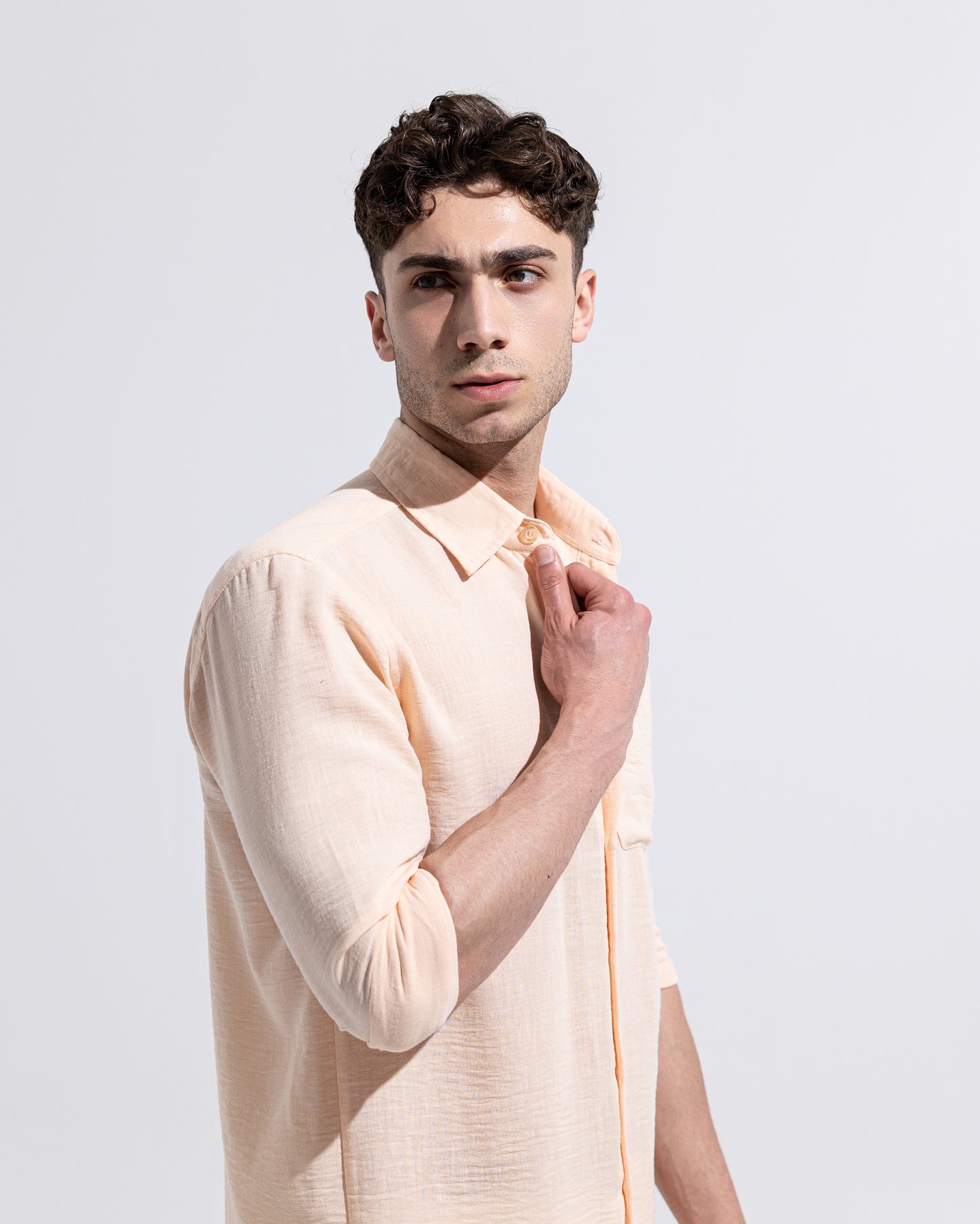 Linen Shirt - Peach