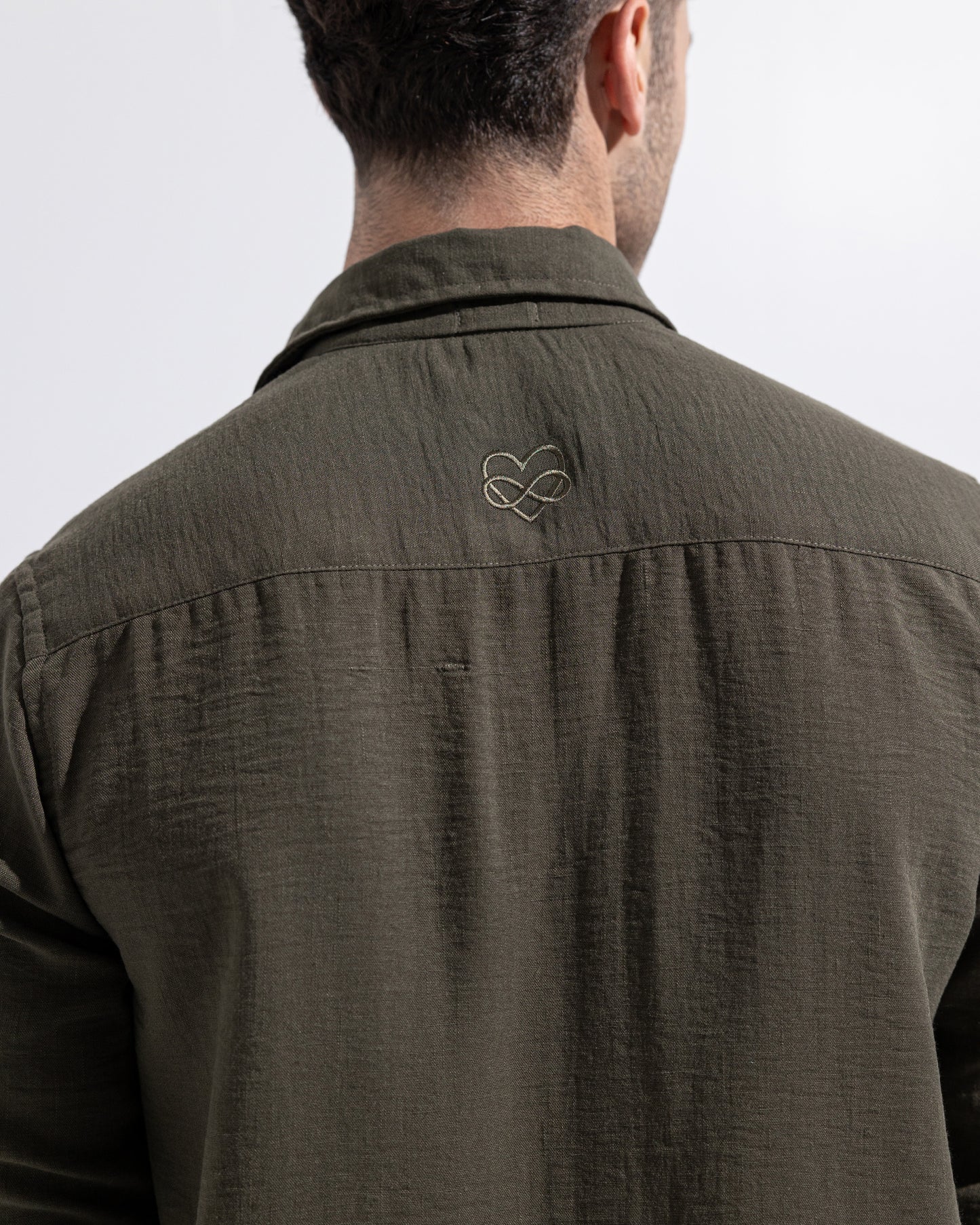 Linen Shirt - Olive Green