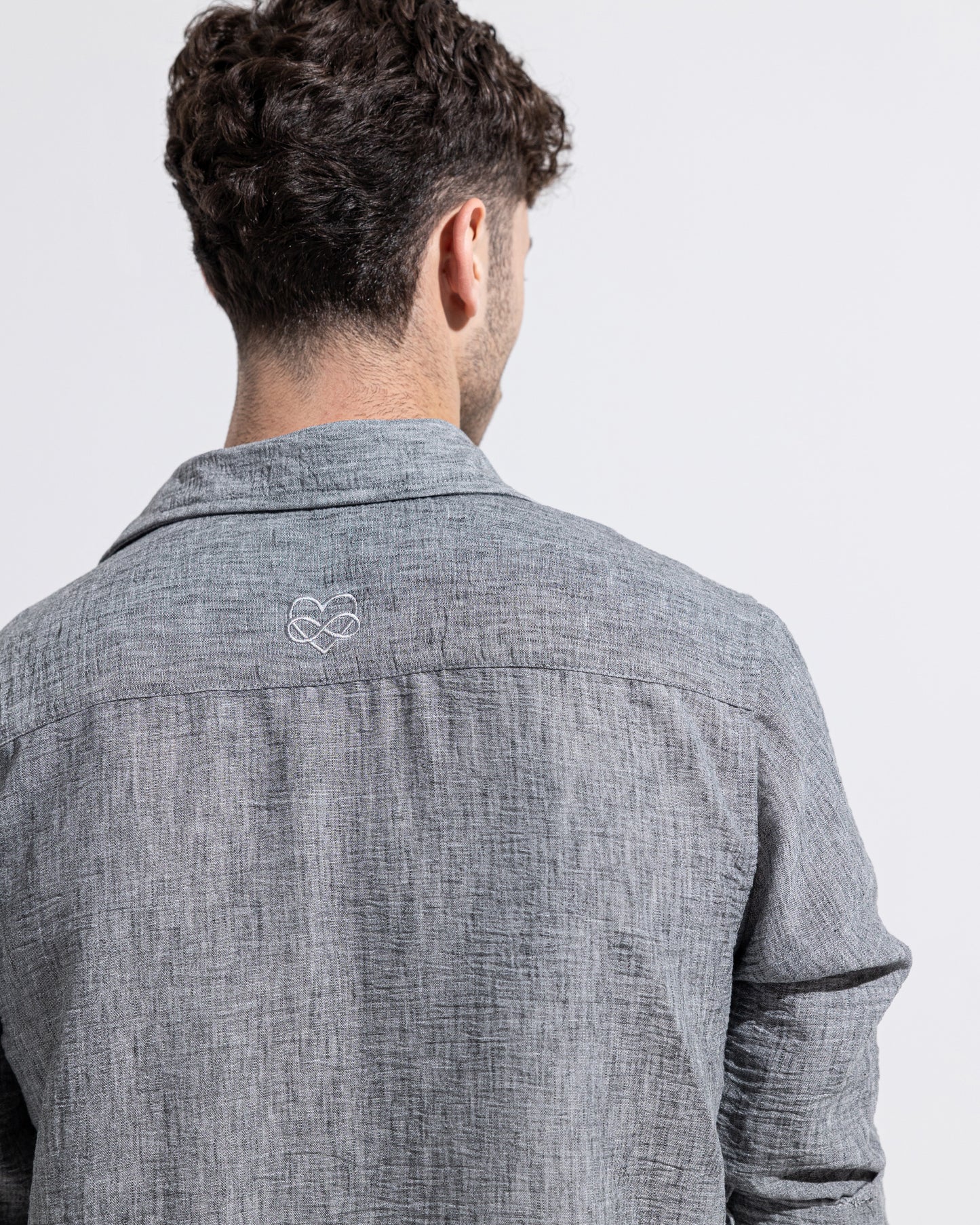 Linen Shirt - Charcoal Grey
