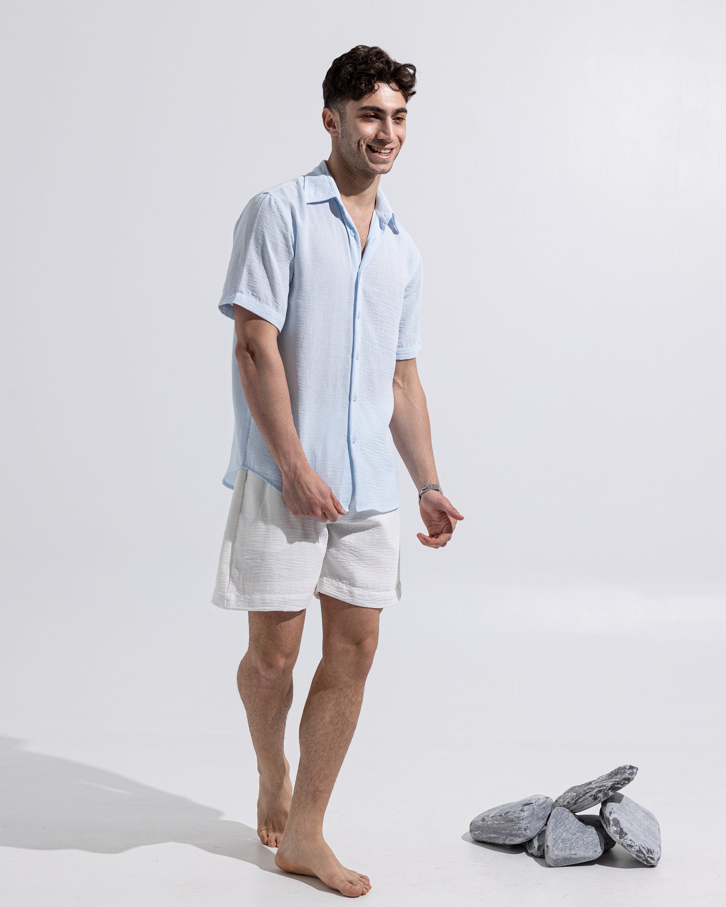 Linen Shirt - Light Blue