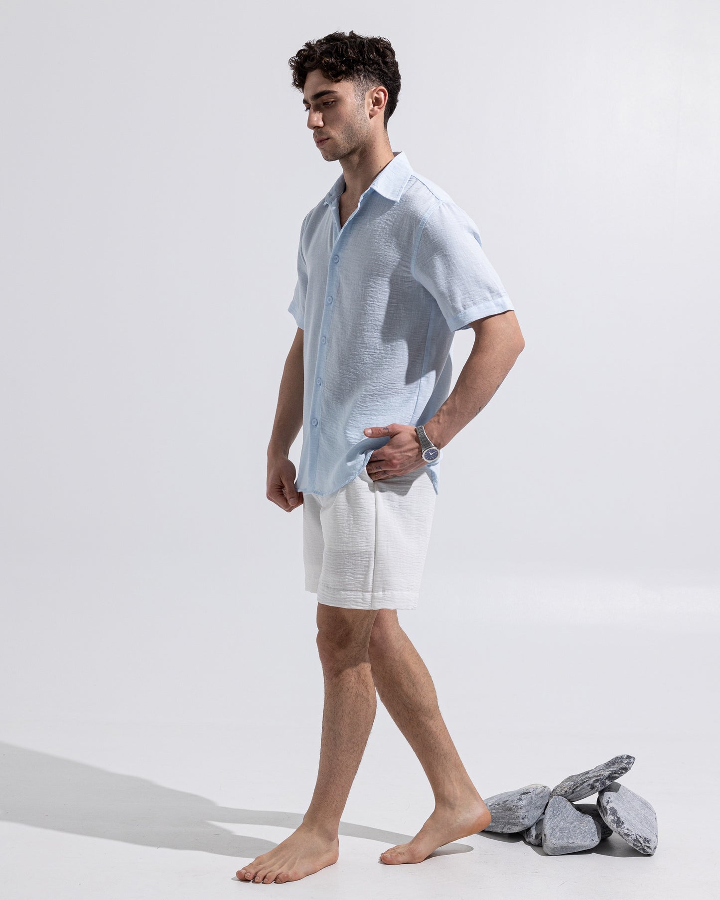 Linen Shirt - Light Blue