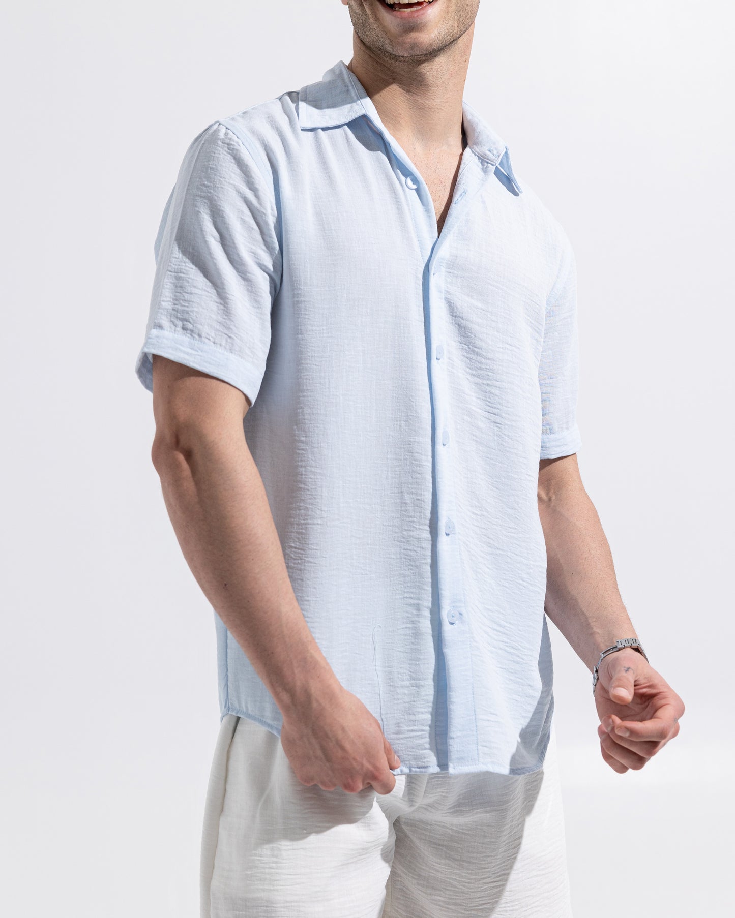 Linen Shirt - Light Blue
