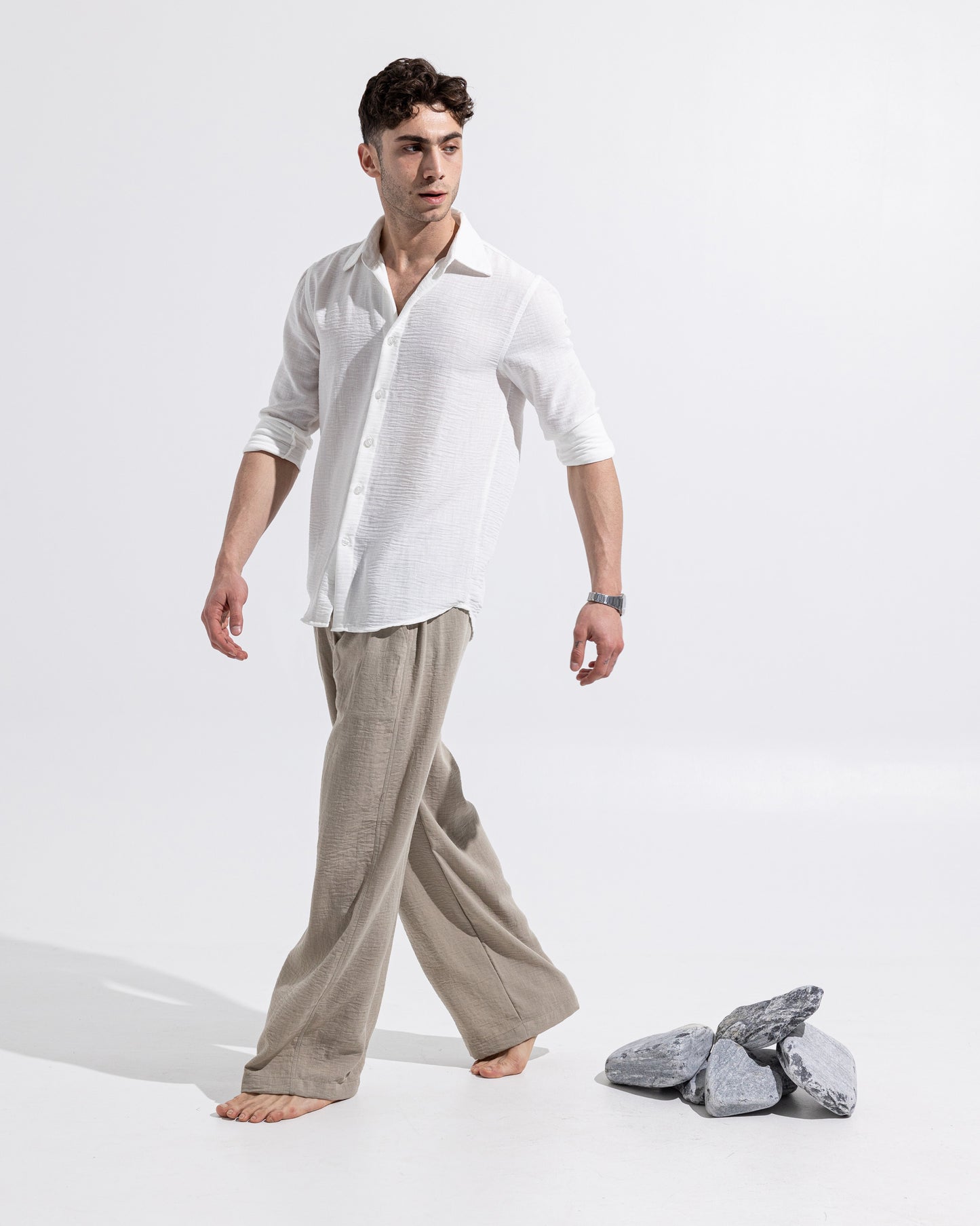 Linen pants - Beige