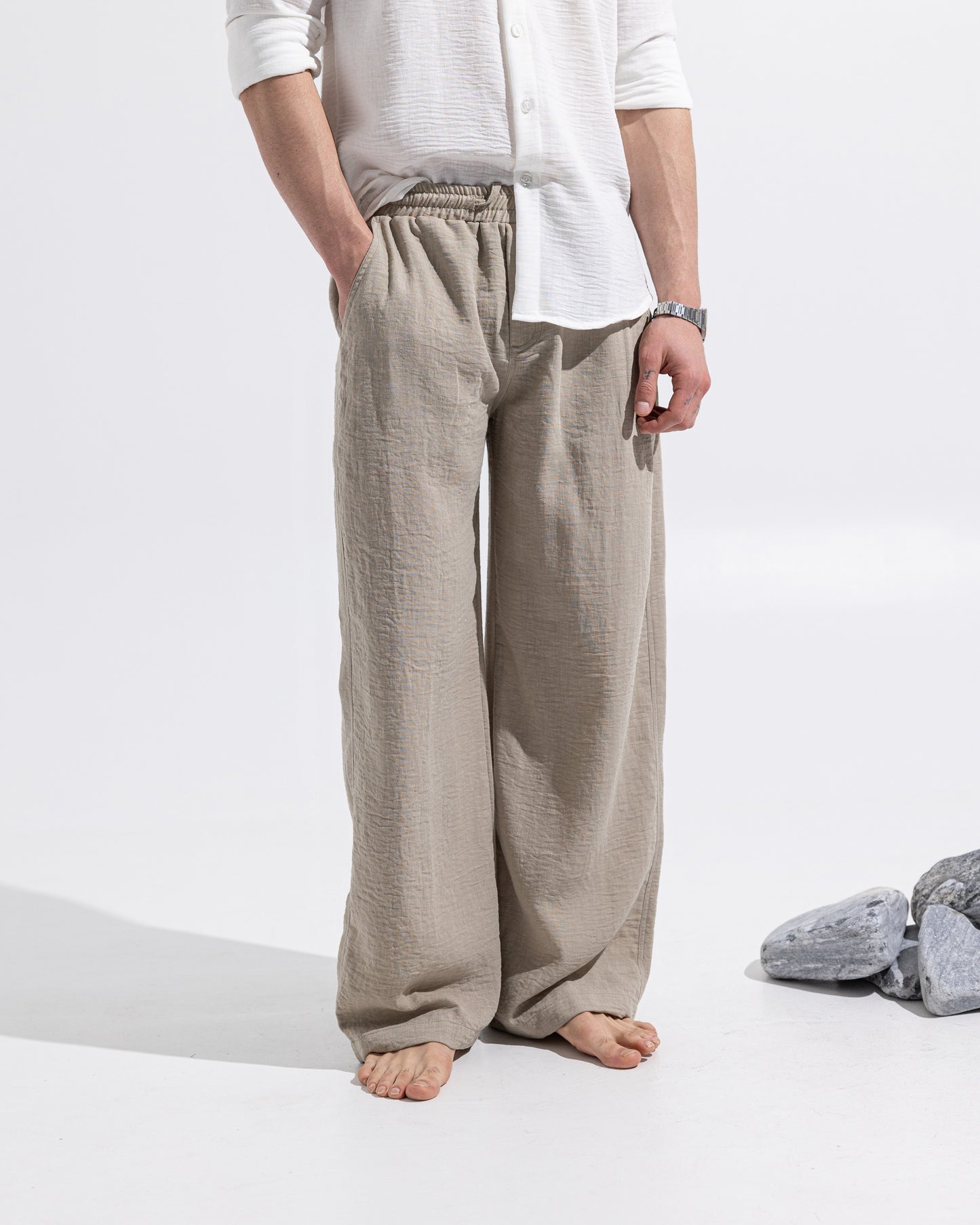 Linen pants - Beige