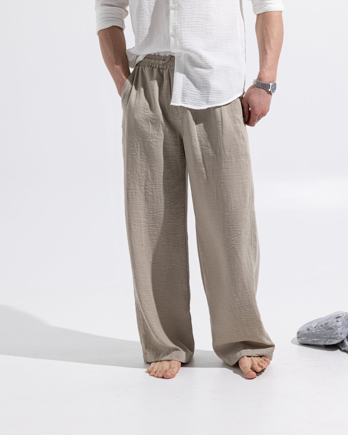 Linen pants - Beige