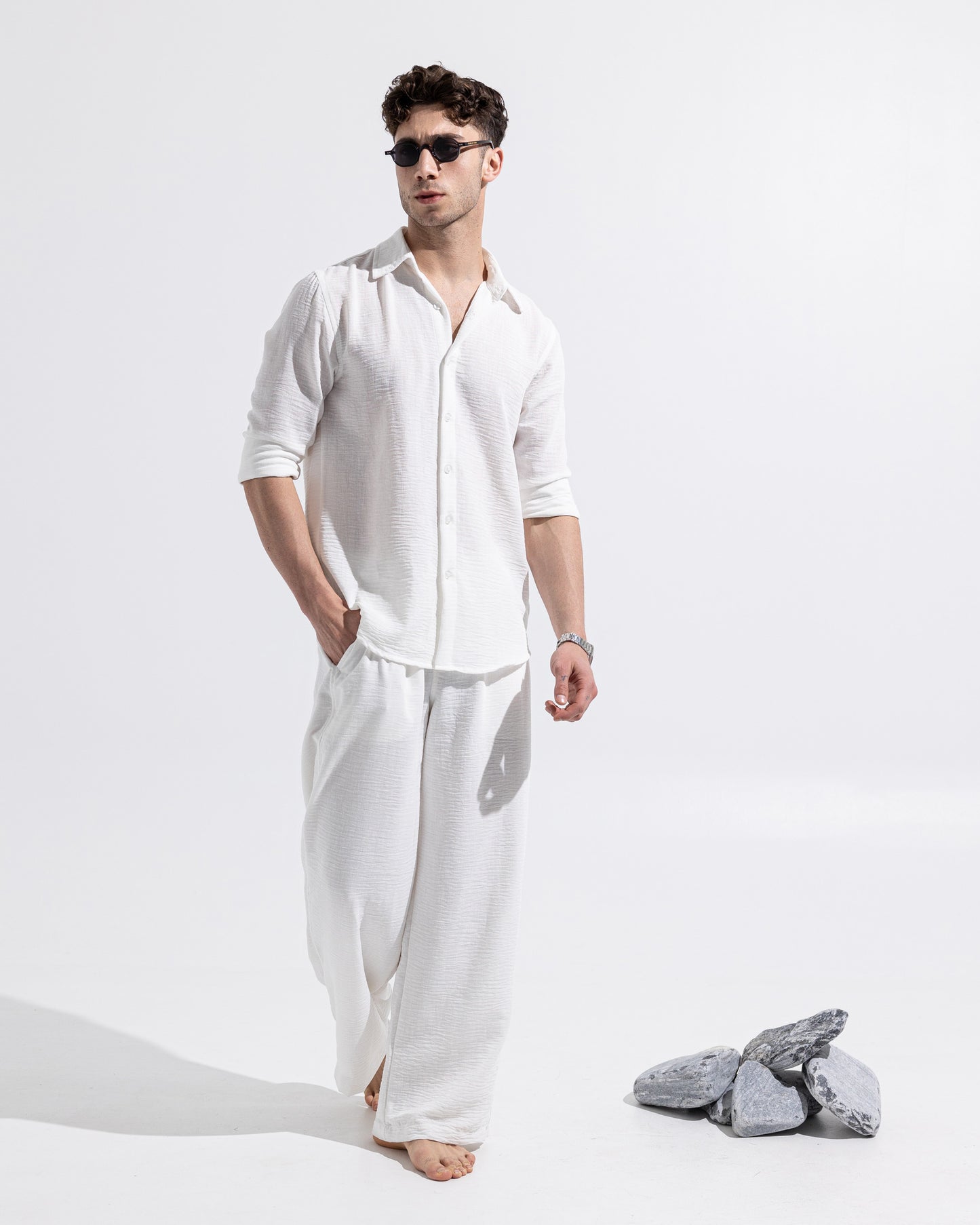 Linen pants - White