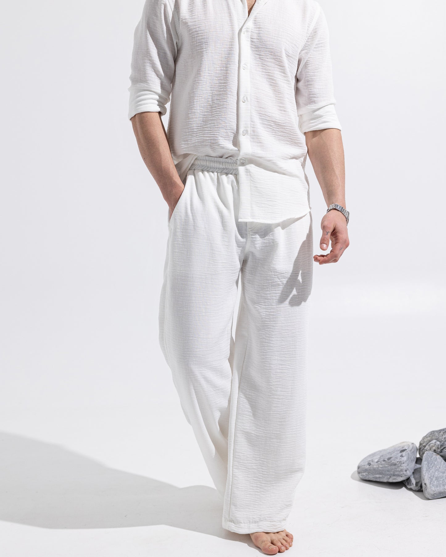 Linen pants - White
