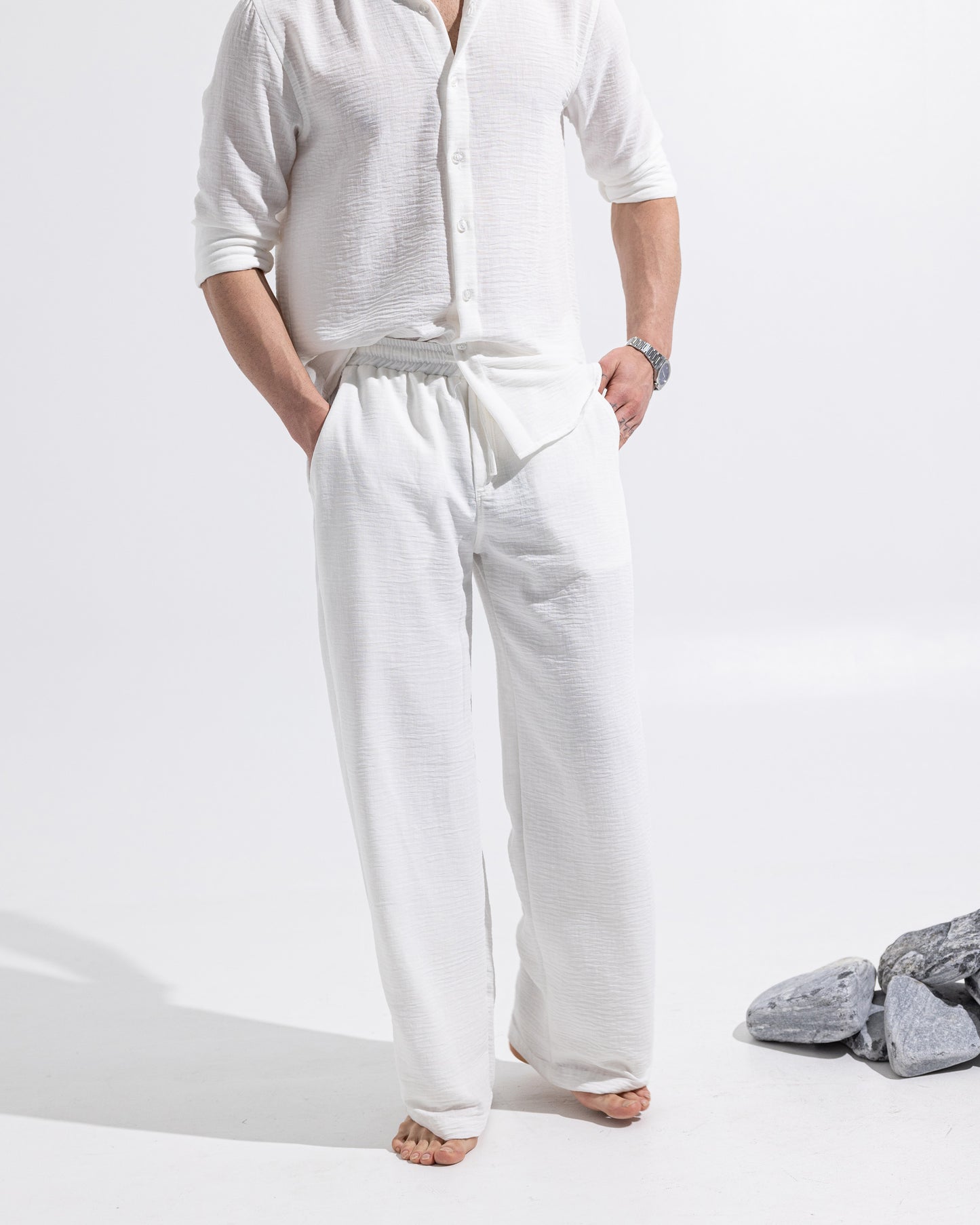 Linen pants - White