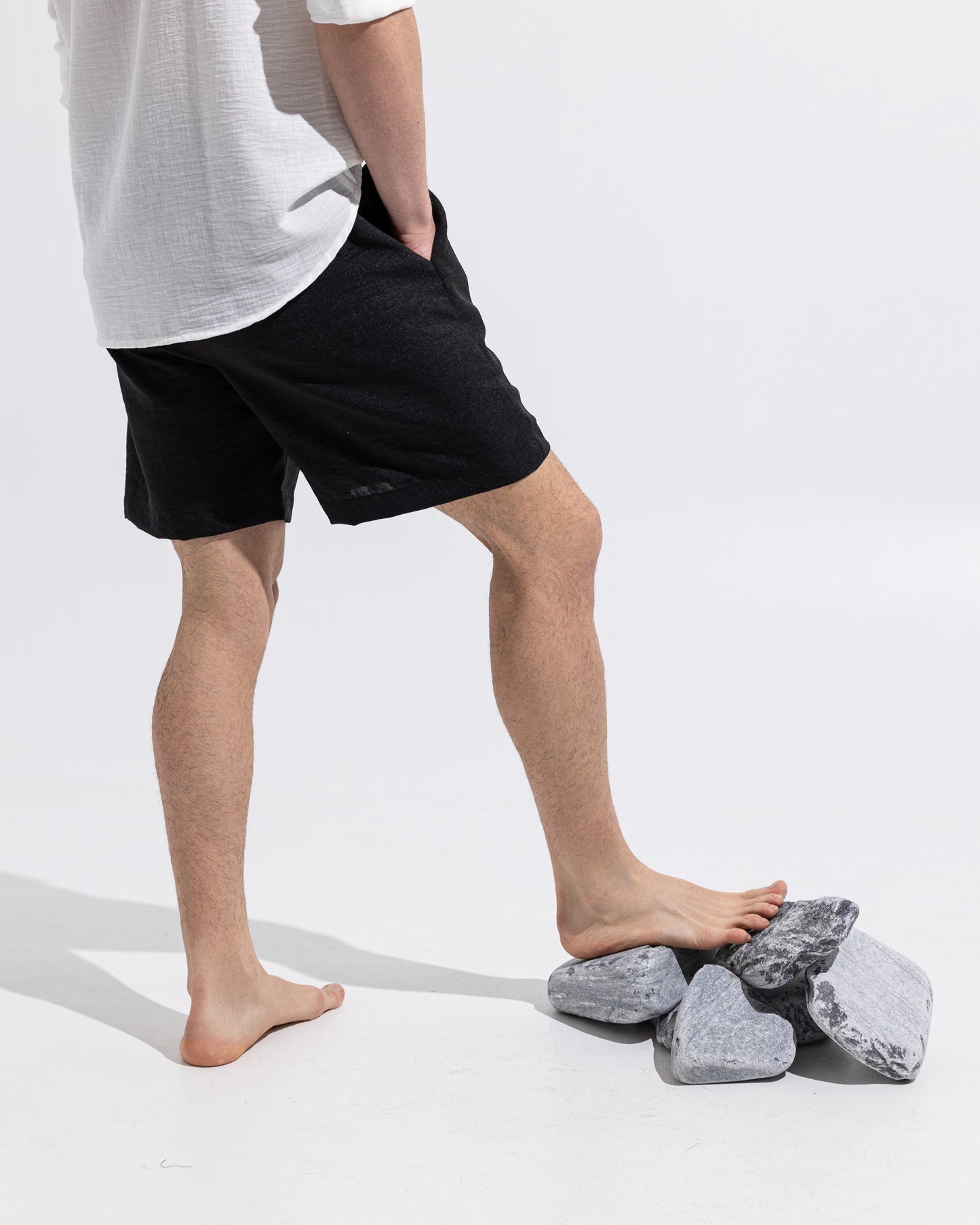 Linen Shorts - Black