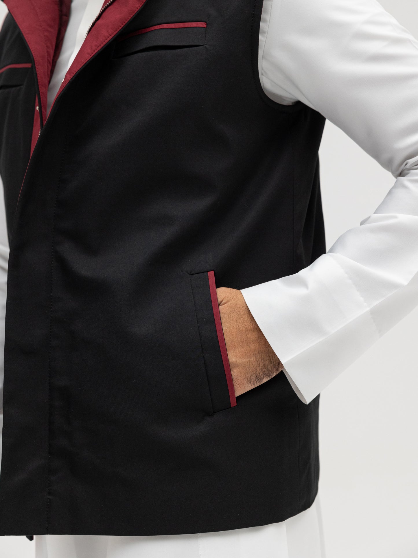 Black × Burgundy
