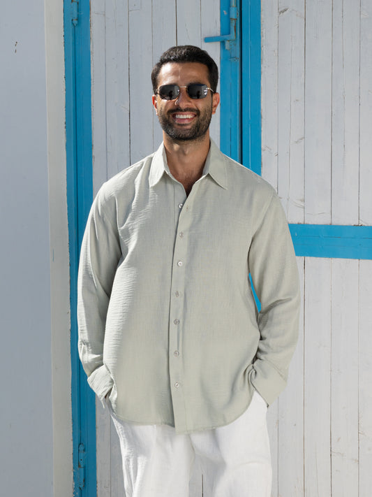 Linen Shirt - Pistachio