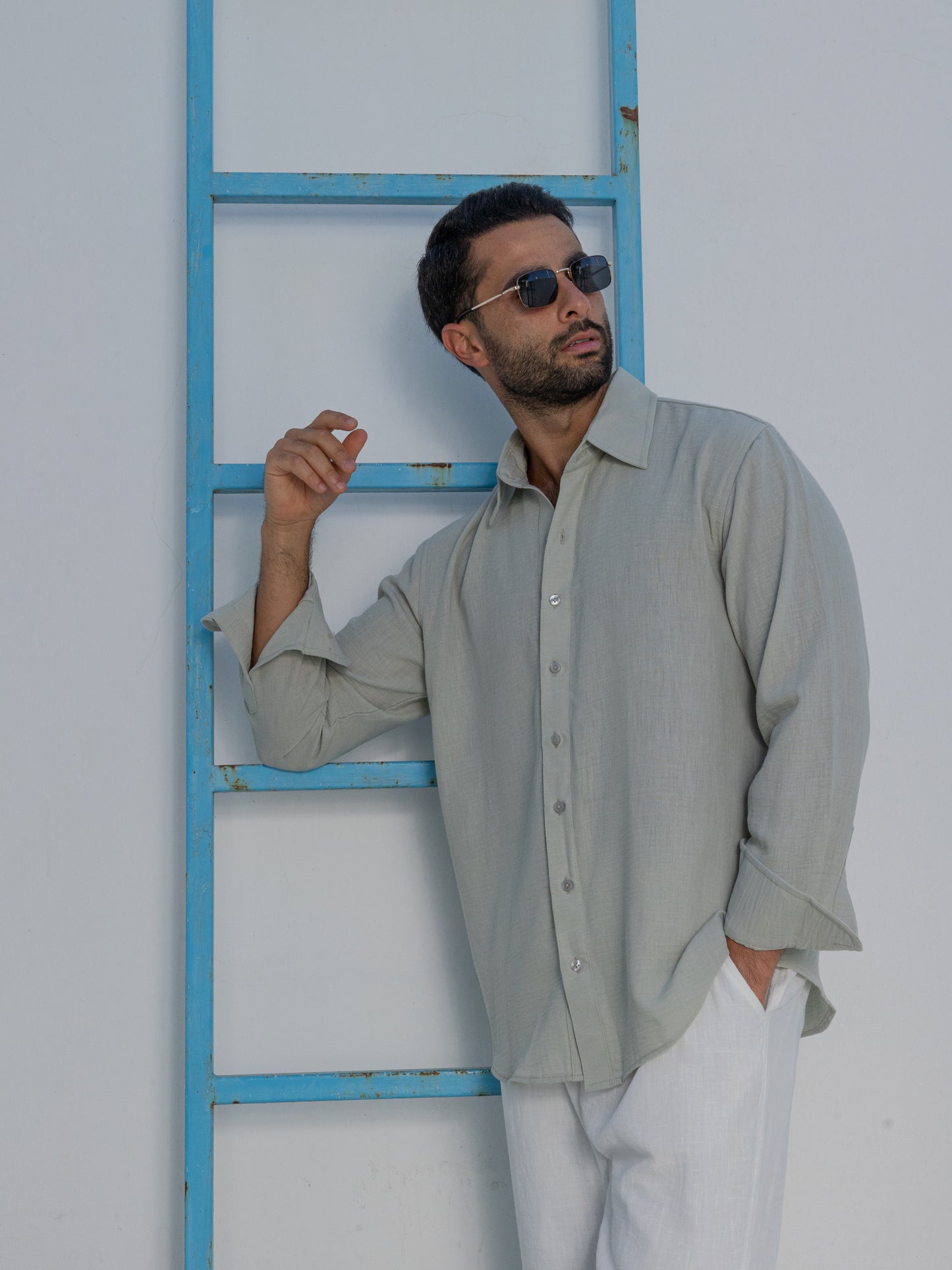 Linen Shirt - Pistachio