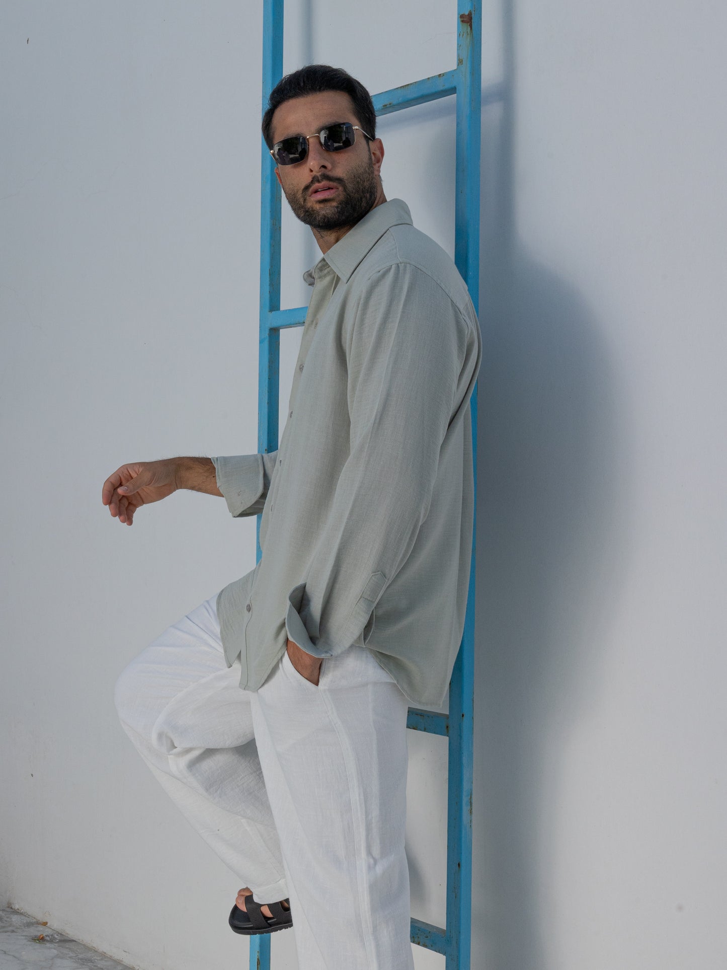 Linen Shirt - Pistachio