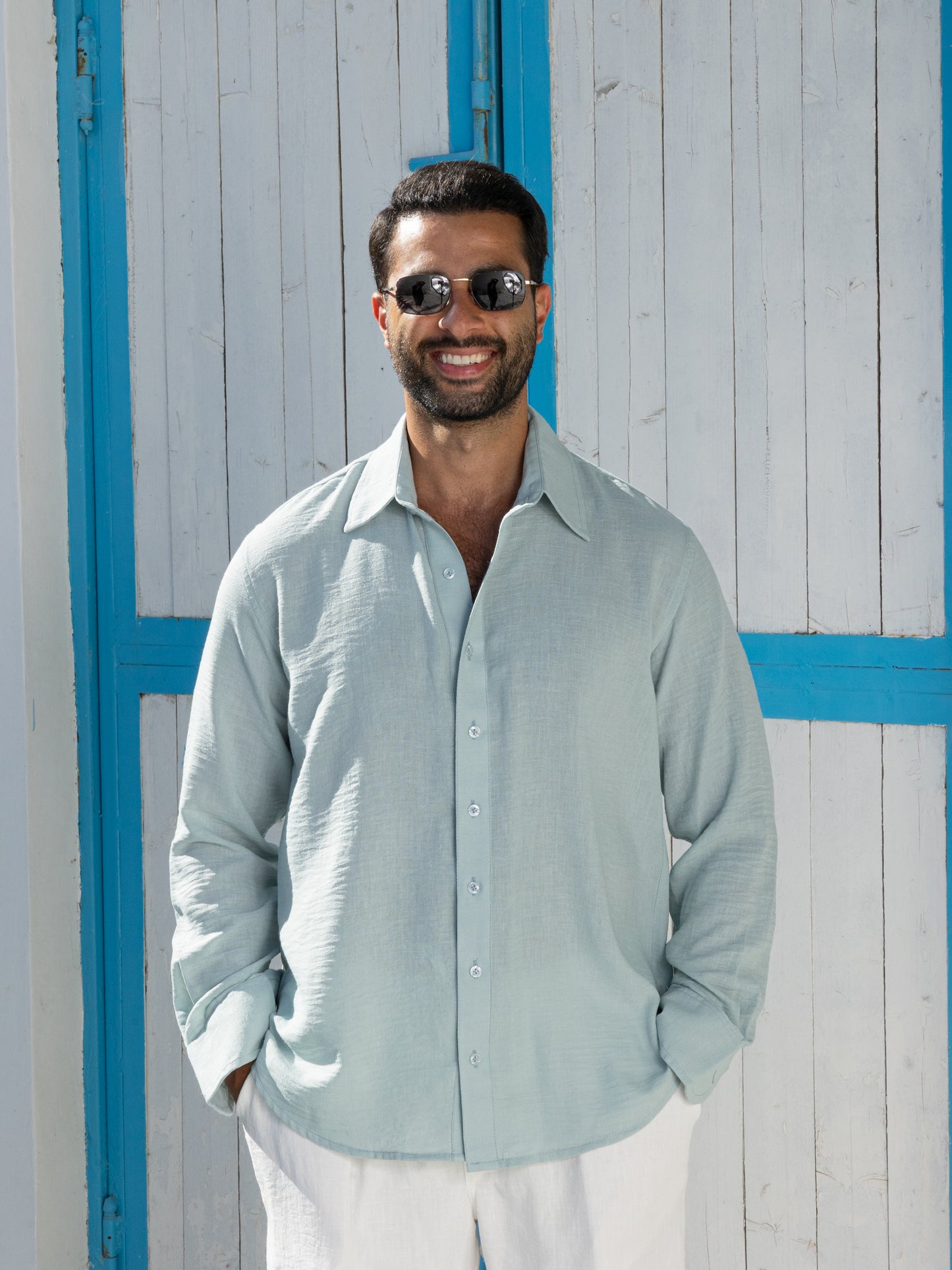 Linen Shirt - Sage
