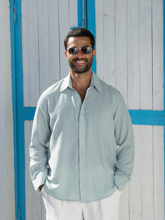 Linen Shirt - Sage