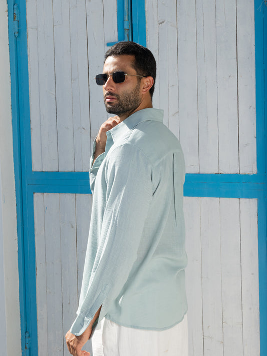 Linen Shirt - Sage
