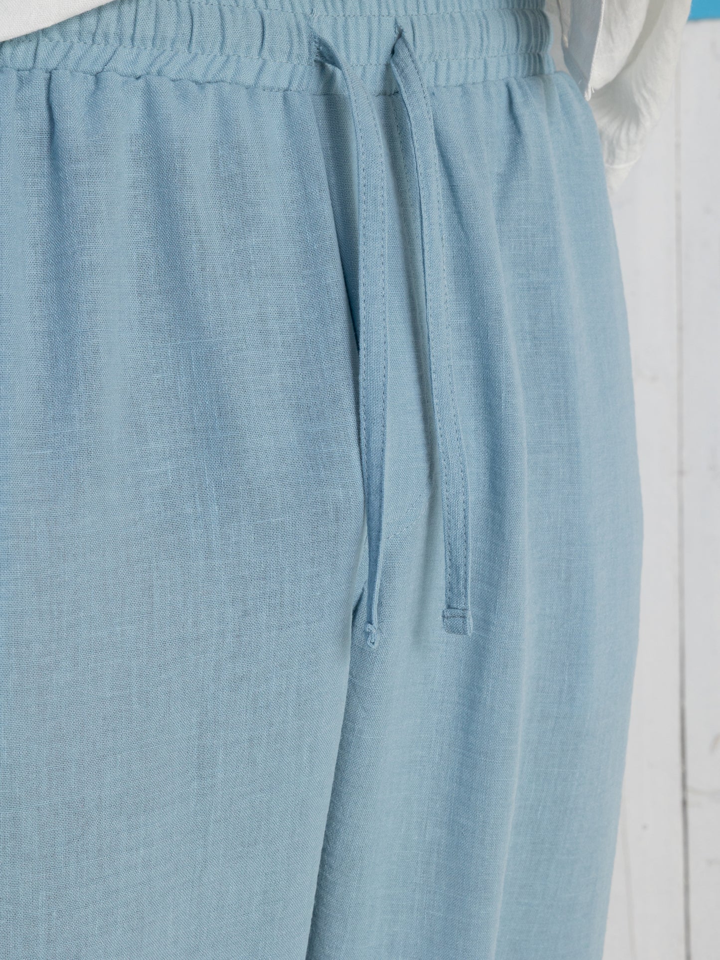 Linen Pants - Sky Blue