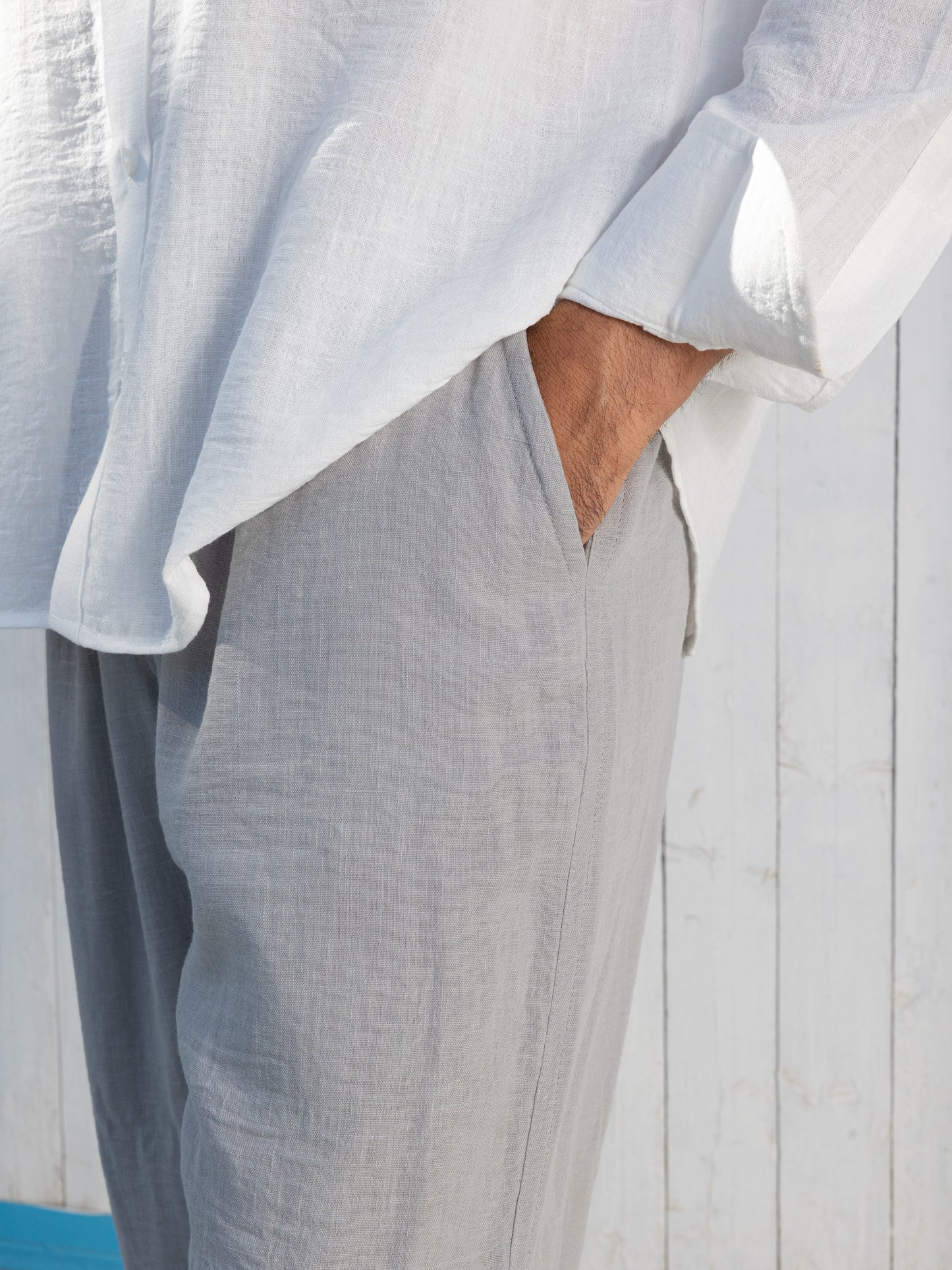 Linen Pants - Stone Gray