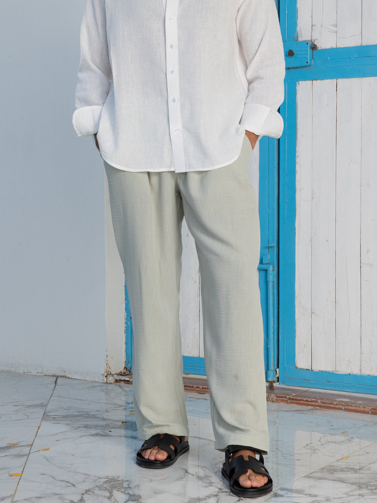 Linen Pants - Pistachio