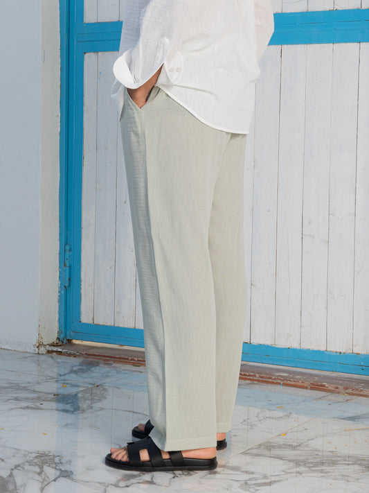 Linen Pants - Pistachio