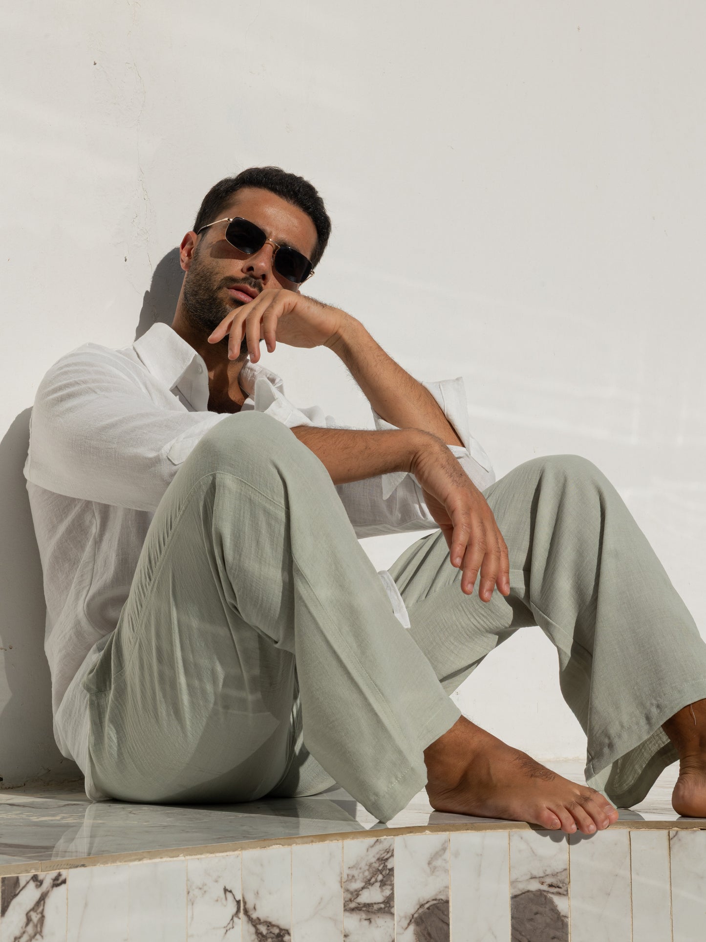 Linen Pants - Pistachio