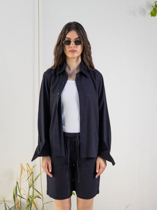 Linen Set - Dark Blue