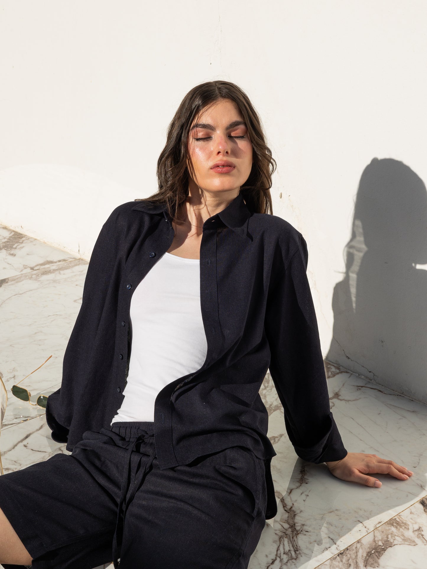 Linen Set - Dark Blue