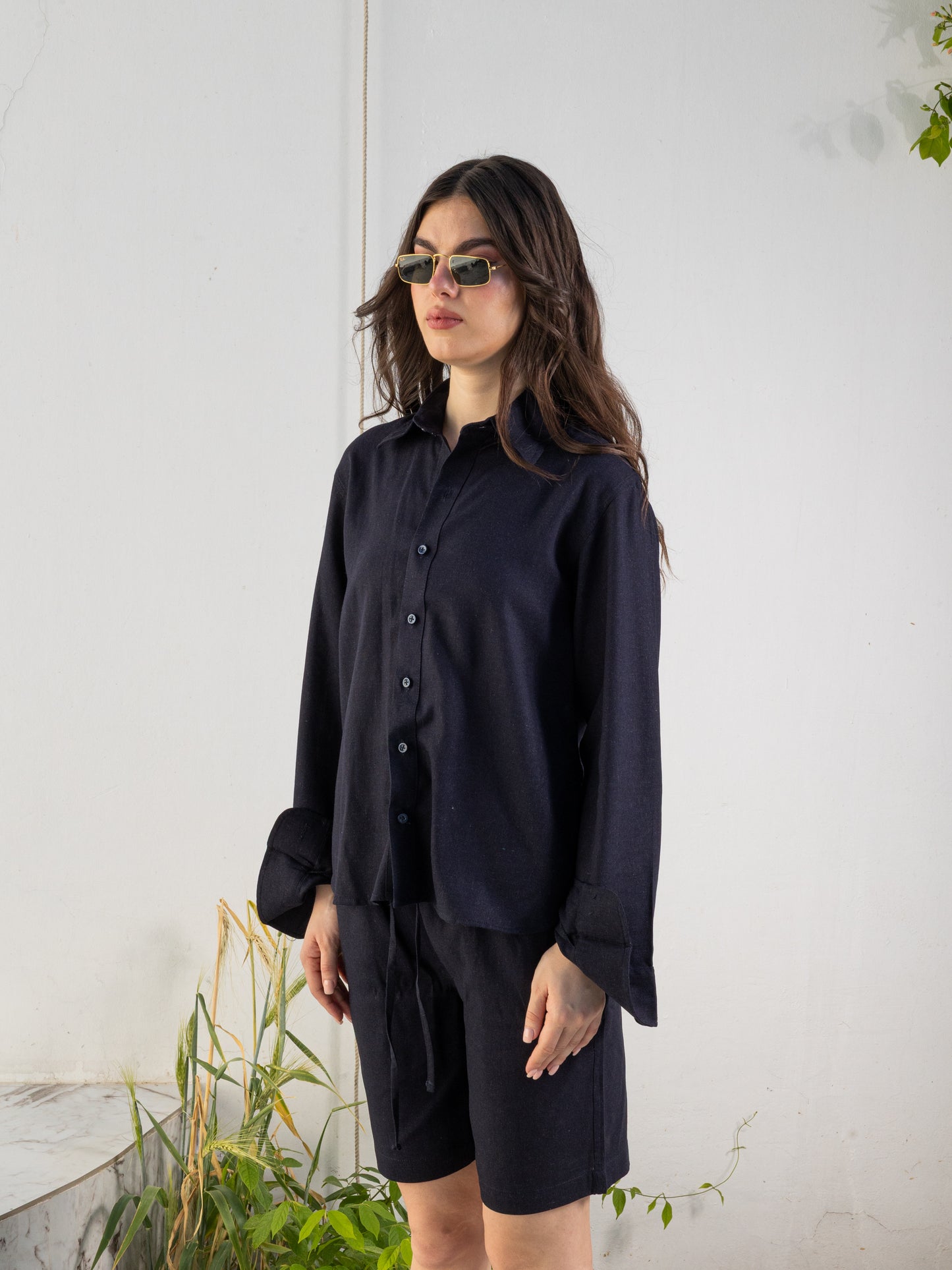 Linen Set - Dark Blue