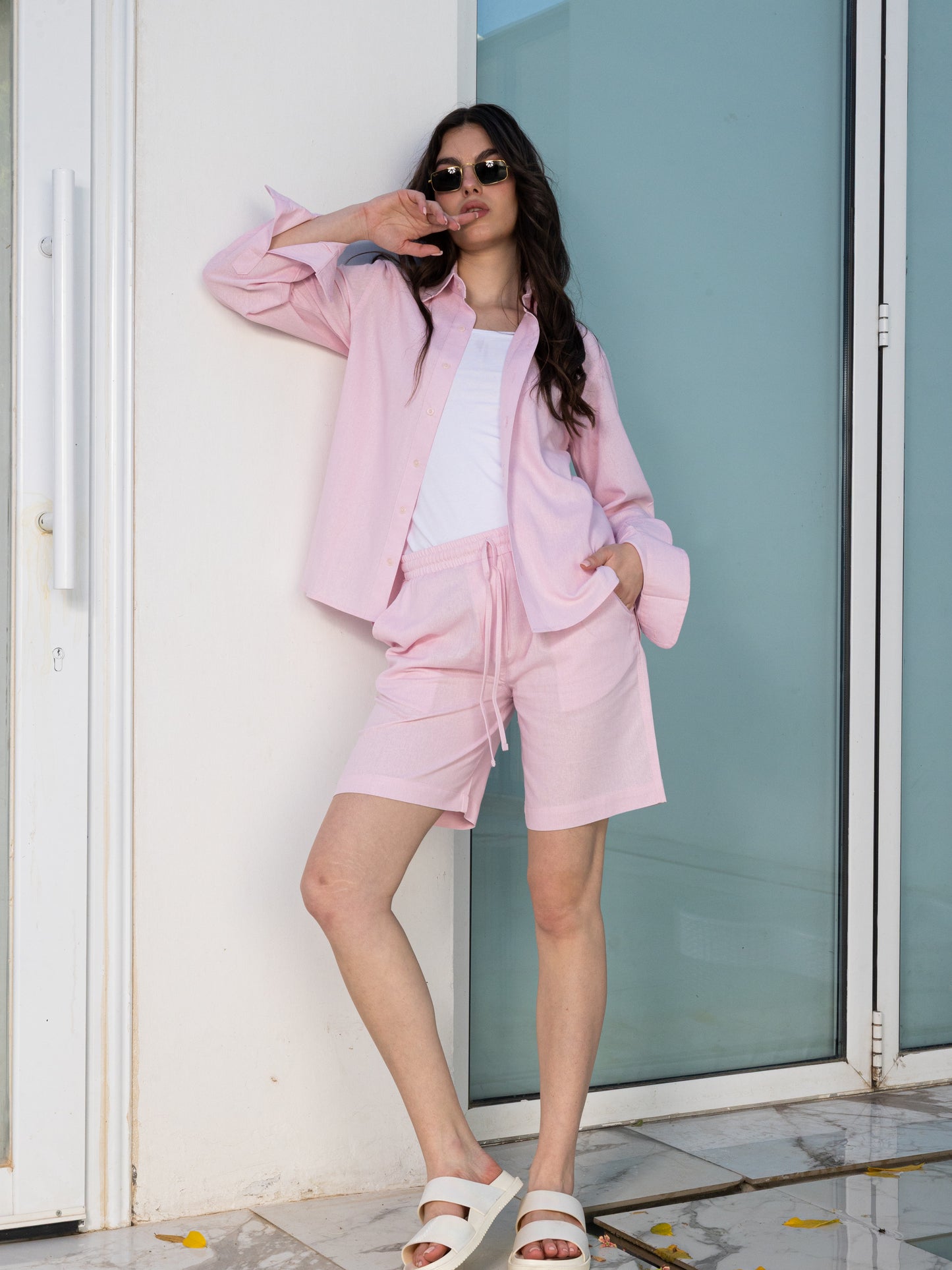 Linen Set - Pink