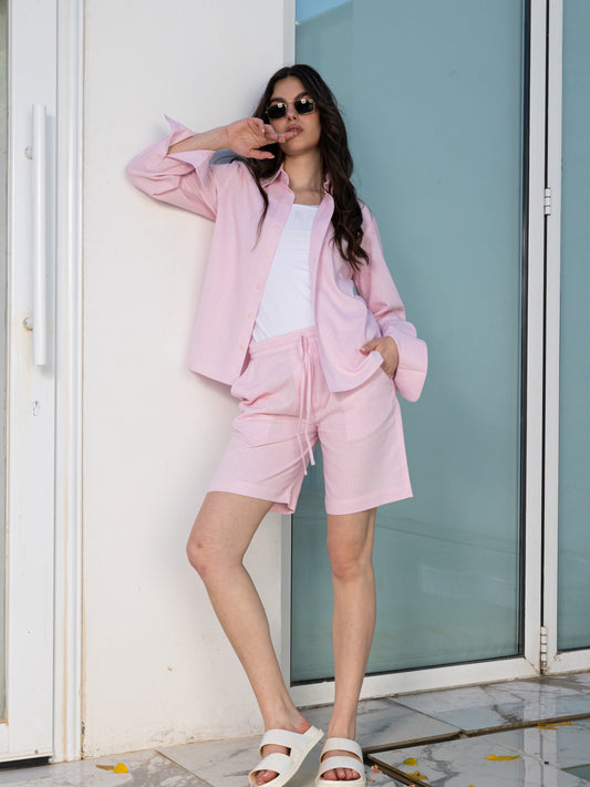 Linen Set - Pink