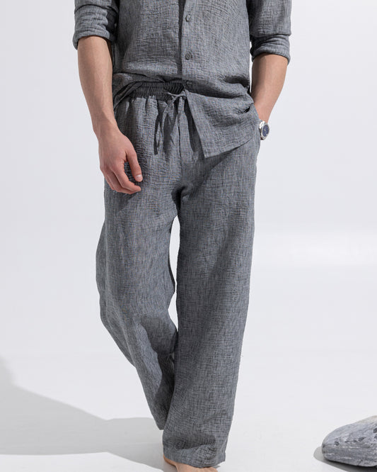 Linen pants - Charcoal Grey