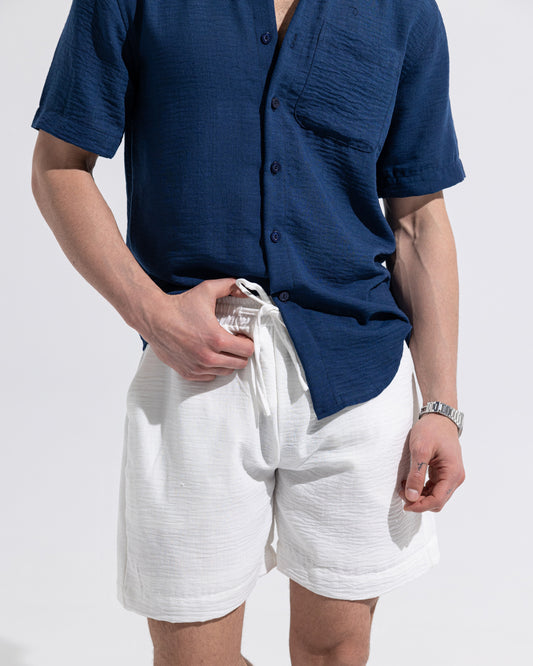 Linen Shorts - White