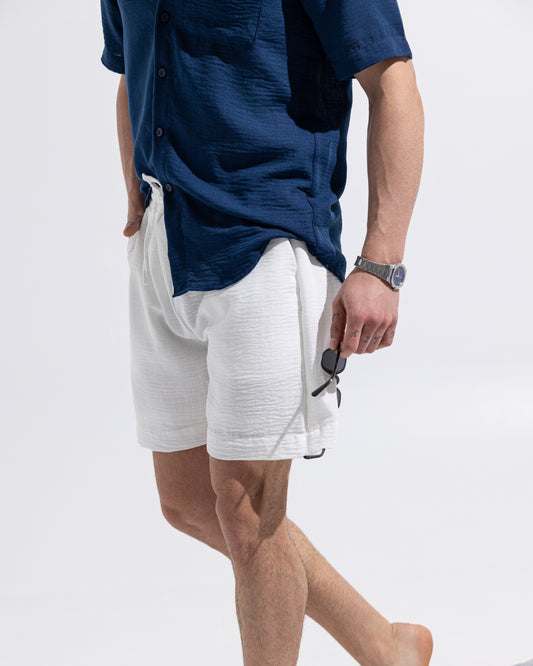 Linen Shorts - White
