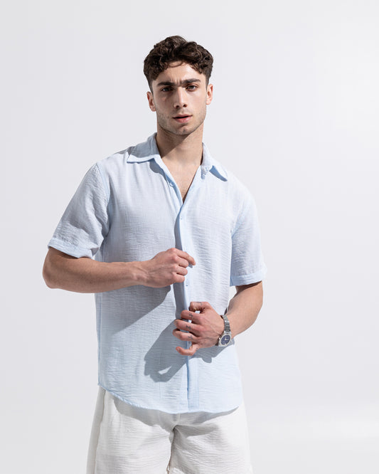 Linen Shirt - Light Blue