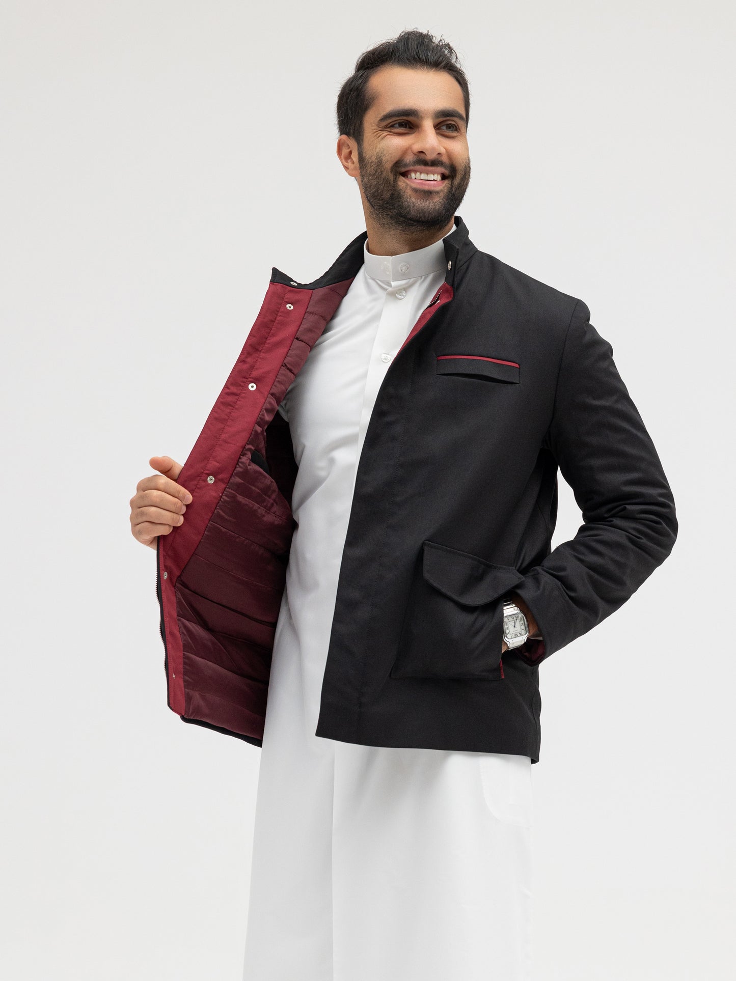 Black × Burgundy