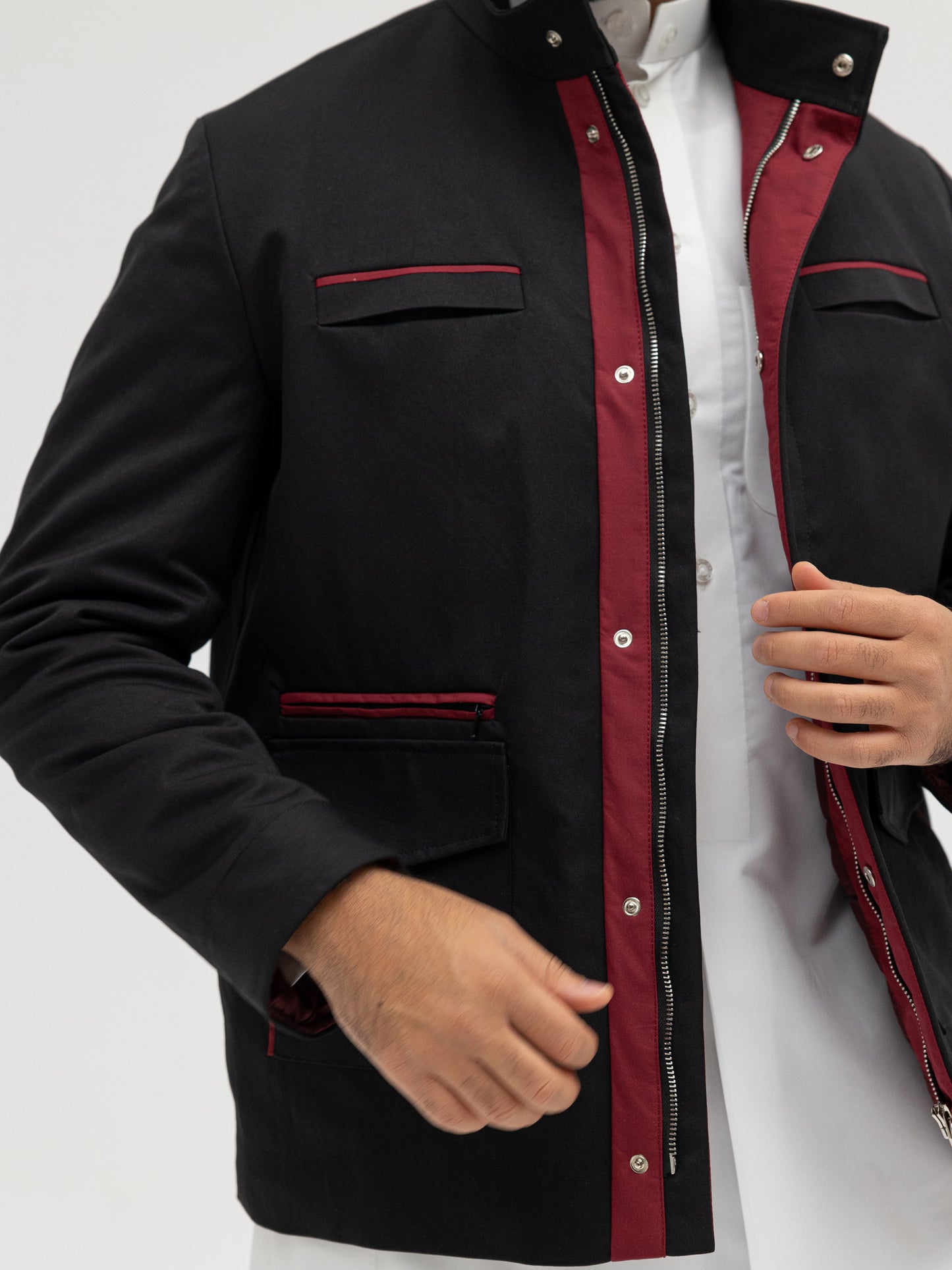 Black × Burgundy