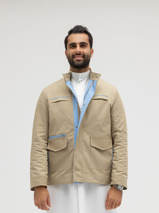 Sand Beige × Light Blue