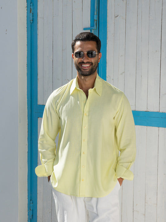 Linen Shirt - Yellow