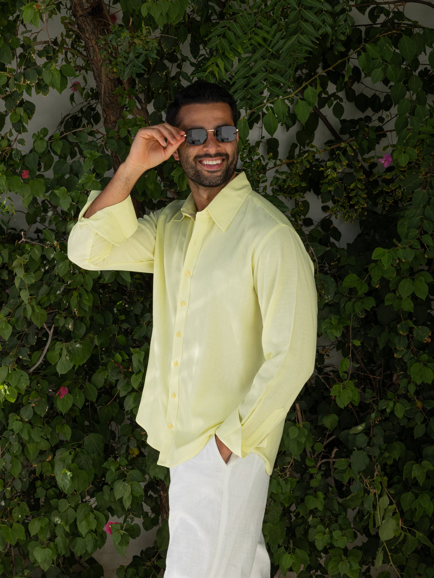 Linen Shirt - Yellow