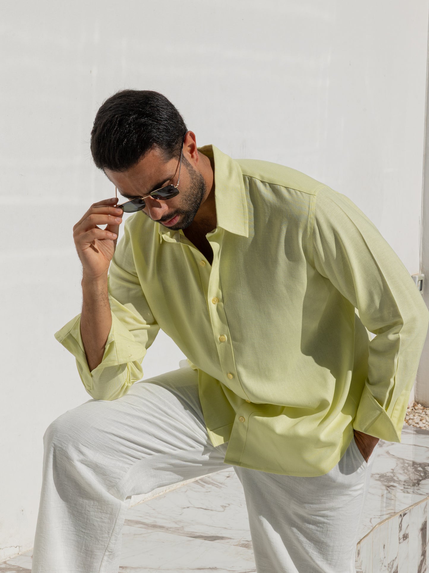 Linen Shirt - Yellow